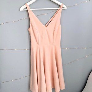 Lulu's NWOT Darling Delight Blush Skater Dress